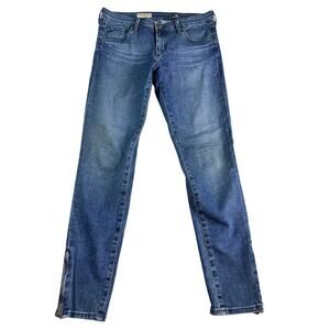 AG Adriano Goldschmied The Zip Up Legging Ankle Jeans 30R Skinny Zip Hem